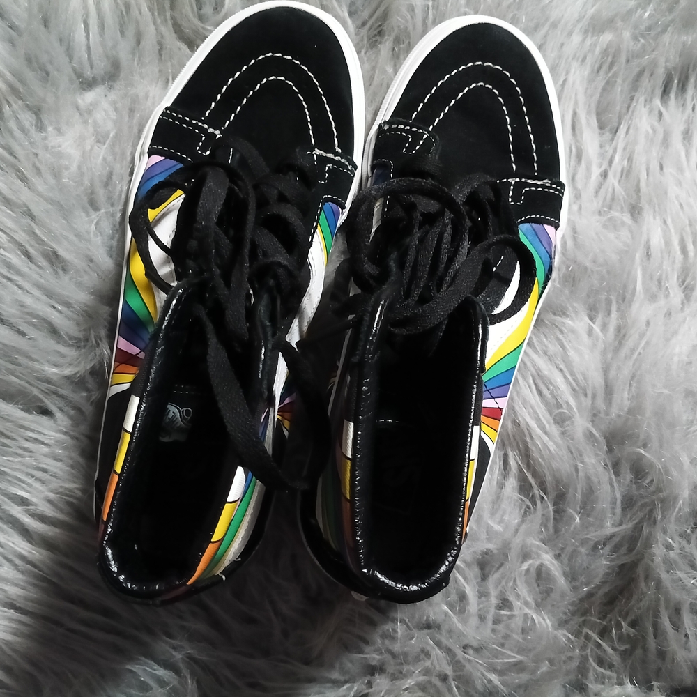 Vans Multicolor Stripe High-Top Sneakers